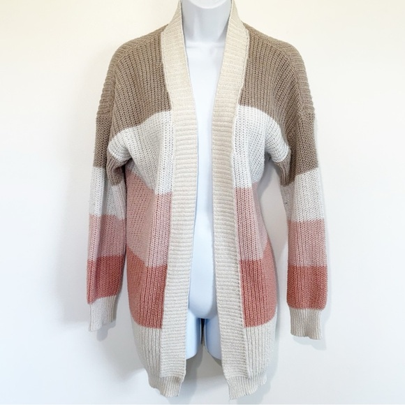 Altar'd State Sweaters - ALTAR’D STATE Cardigan Sweater Open Front Multicolored Stripes Small